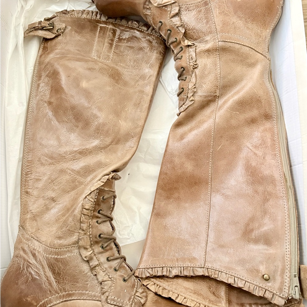 Stylish Tan Over the Knee Boots